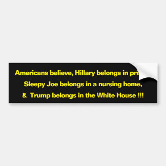 Adesivo Para Carro Bumper Sticker, Conservador, Republicano, Trump