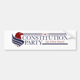 Adesivo Para Carro Bumper Sticker, Constitution Party