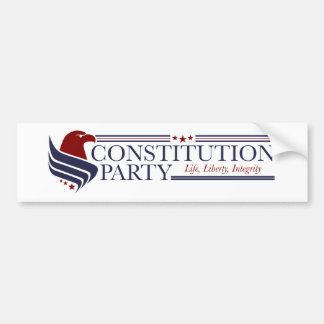 Adesivo Para Carro Bumper Sticker, Constitution Party