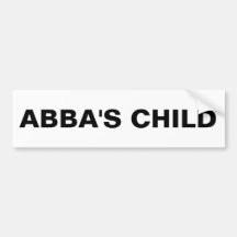 Bumper Sticker "Criança de Abba"