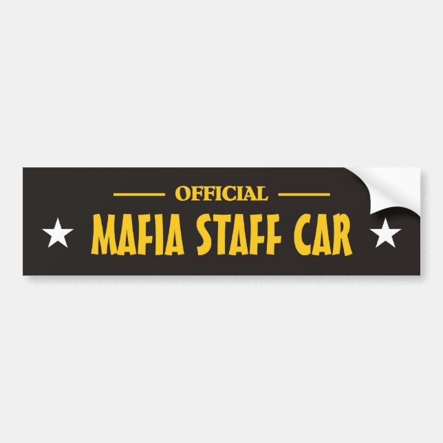 Adesivo Para Carro Bumper_sticker da máfia (Frente)