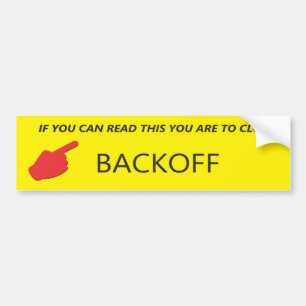 Adesivo Para Carro Bumper Sticker - Desligar