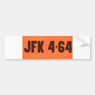 Adesivo Para Carro Bumper Sticker do Estilo de Licença JFK 464