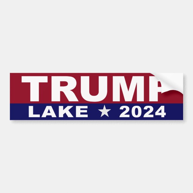 Adesivo Para Carro Bumper Sticker do Lago Trump 2024 (Frente)