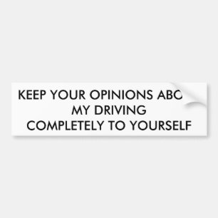 ADESIVO PARA CARRO "BUMPER STICKER FOR FAST DRIVER"
