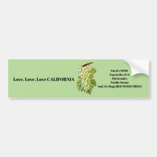 Adesivo Para Carro Bumper Sticker for the State of California
