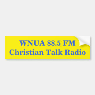 Adesivo Para Carro Bumper Sticker for WNUA 88.5 FM, Williamstown, KY