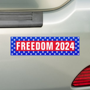 Adesivo Para Carro Bumper Sticker Freedom 2024 (estrelas)