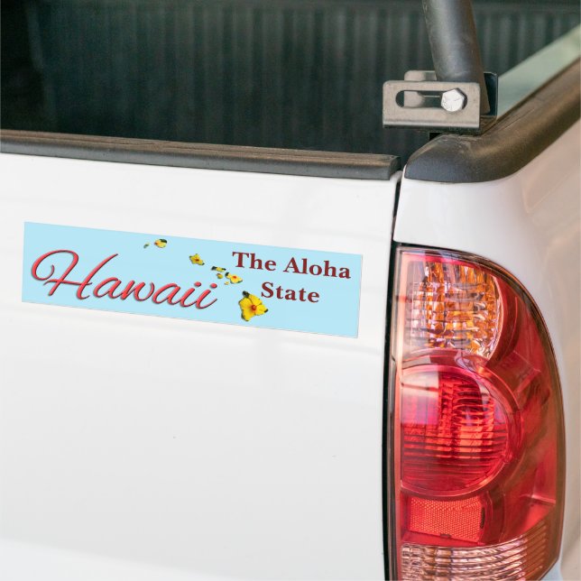 Adesivo Para Carro Bumper Sticker - HAWAII (No caminhão)