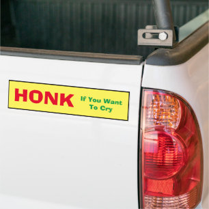 Adesivo Para Carro Bumper Sticker - Honre se quiser Chorar