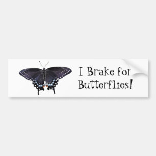 Adesivo Para Carro Bumper Sticker I Travão para Borboletas