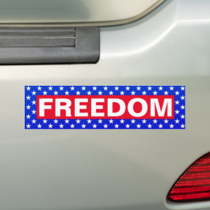 Adesivo Para Carro Bumper Sticker Liberdade (estrelas)