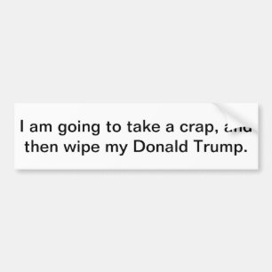 Adesivo Para Carro Bumper Sticker limpe meu Donald Trump