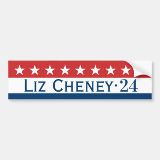 Adesivo Para Carro Bumper Sticker Liz Cheney 2024