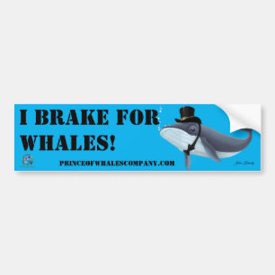 Adesivo Para Carro Bumper Sticker Lord Rippletail I Brake For Whales