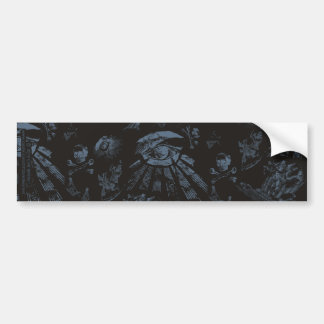 Adesivo Para Carro Bumper Sticker Masonic Fantasy Blue