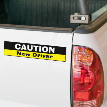 Bumper Sticker - Novo Driver de Precaução