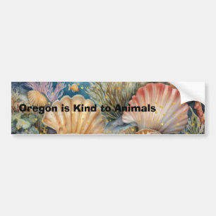 Adesivo Para Carro Bumper Sticker Oregon é gentil com animais