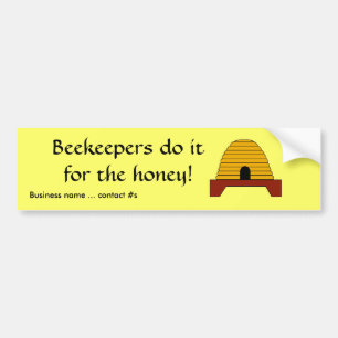 Adesivo Para Carro Bumper Sticker - Os apicultores fazem-no pelo mel