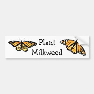 Adesivo Para Carro Bumper Sticker - Plant Milkweed