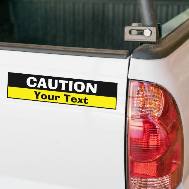 Adesivo Para Carro Bumper Sticker - Precaução Personalizada (adiciona (No caminhão)