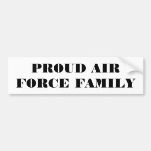 Adesivo Para Carro Bumper Sticker Proud Air Force Family