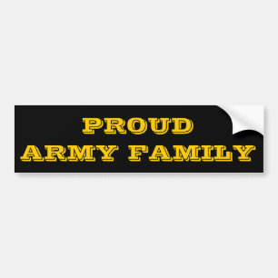 Adesivo Para Carro Bumper Sticker Proud Army