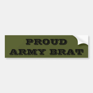 Adesivo Para Carro Bumper Sticker Proud Army Brat