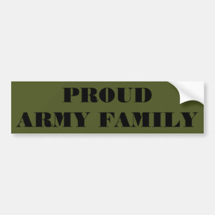 Adesivo Para Carro Bumper Sticker Proud Army Family