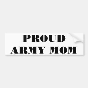 Adesivo Para Carro Bumper Sticker Proud Army Mãe