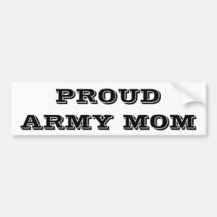 Adesivo Para Carro Bumper Sticker Proud Army Mãe