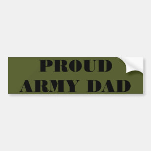 Adesivo Para Carro Bumper Sticker Proud Army Pai