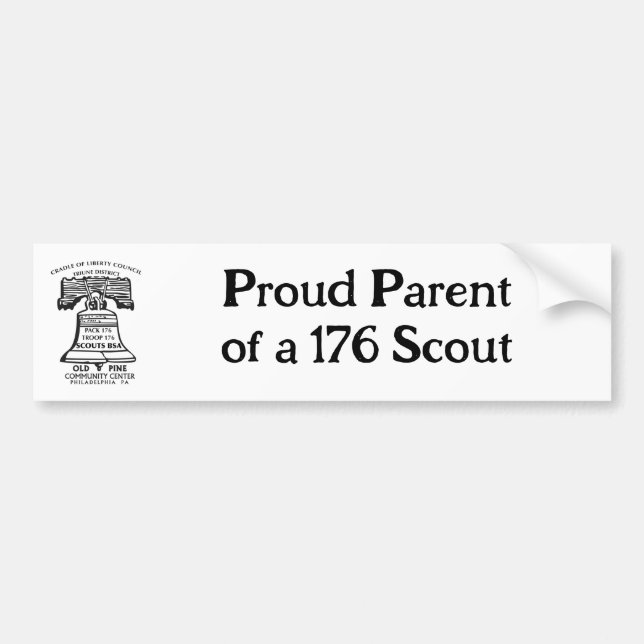 Adesivo Para Carro Bumper Sticker - Proud Parent (Frente)