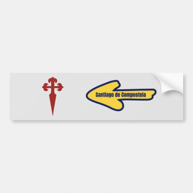 Adesivo Para Carro Bumper Sticker Santo James Way (Frente)