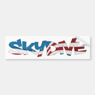 ADESIVO PARA CARRO BUMPER STICKER SKYDIVE EUA
