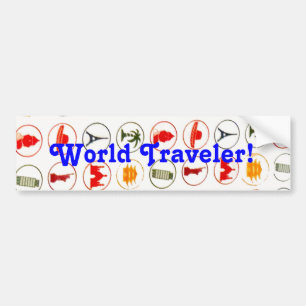 Adesivo Para Carro Bumper Sticker Traveler