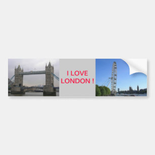 Adesivo Para Carro Bumper Sticker with London Eye Ferris Wheel