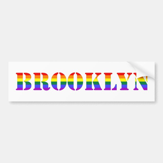 Adesivo Para Carro Bumpersticker alegre de Brooklyn (Frente)