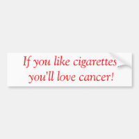 Bumpersticker anti-fumaça
