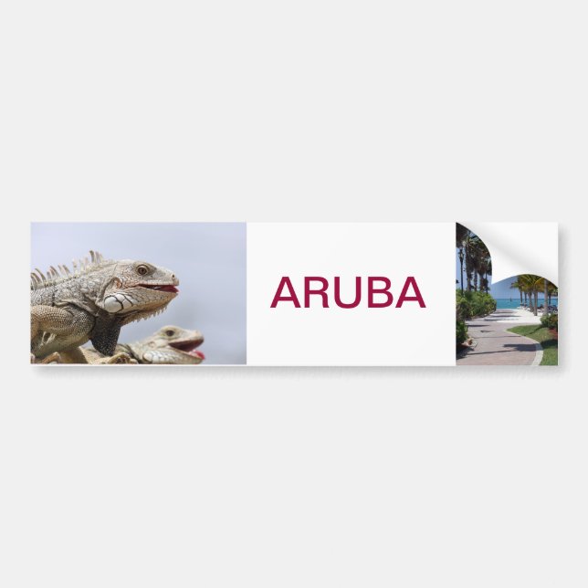 Adesivo Para Carro bumpersticker Aruba (Frente)