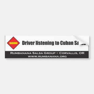 Adesivo Para Carro bumpersticker-aviso
