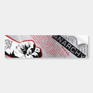 Adesivo Para Carro bumpersticker da anarquia