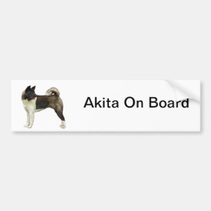 Adesivo Para Carro Bumpersticker de Akita