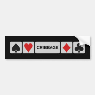 Adesivo Para Carro Bumpersticker de Cribbage