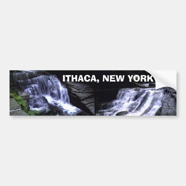 Adesivo Para Carro Bumpersticker de ITHACA, NEW YORK (Frente)