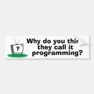 Adesivo Para Carro Bumpersticker de programação