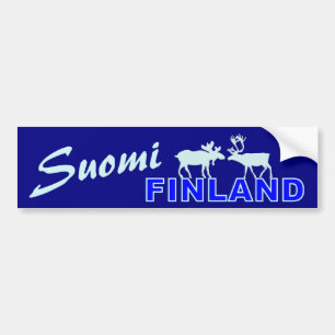 Adesivo Para Carro Bumpersticker de Suomi Finlandia