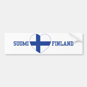 Adesivo Para Carro Bumpersticker do costume de SUOMI FINLANDIA