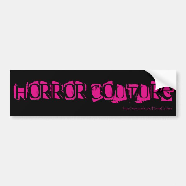 Adesivo Para Carro bumpersticker do couture do horror (Frente)