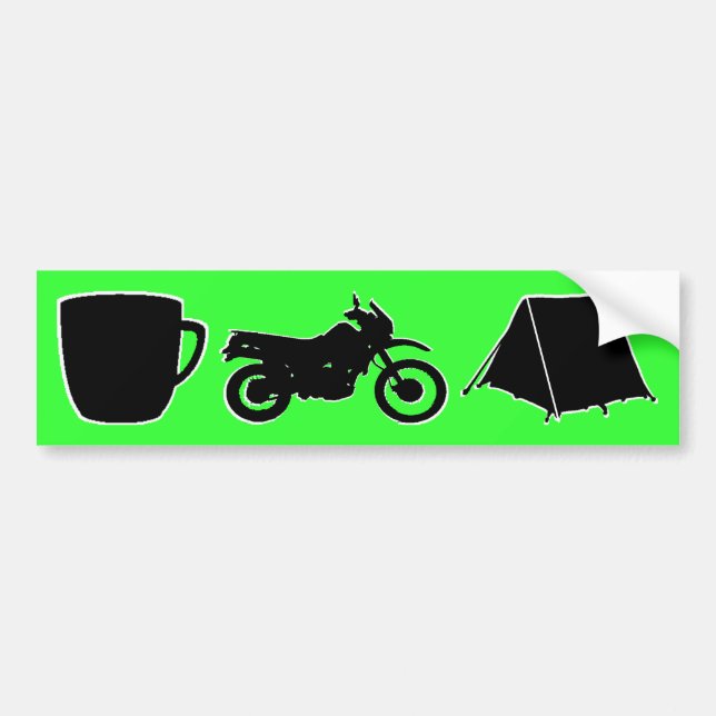 Adesivo Para Carro Bumpersticker do dualsport de KLR (Frente)